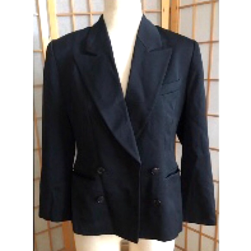 Kenzo Paris Double Breasted Wool Blazer